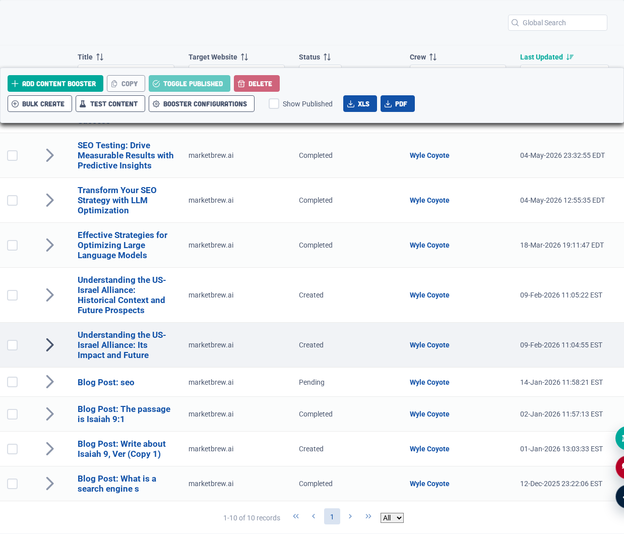 Content Booster turns qualified opportunities into answer assets and recommendations.